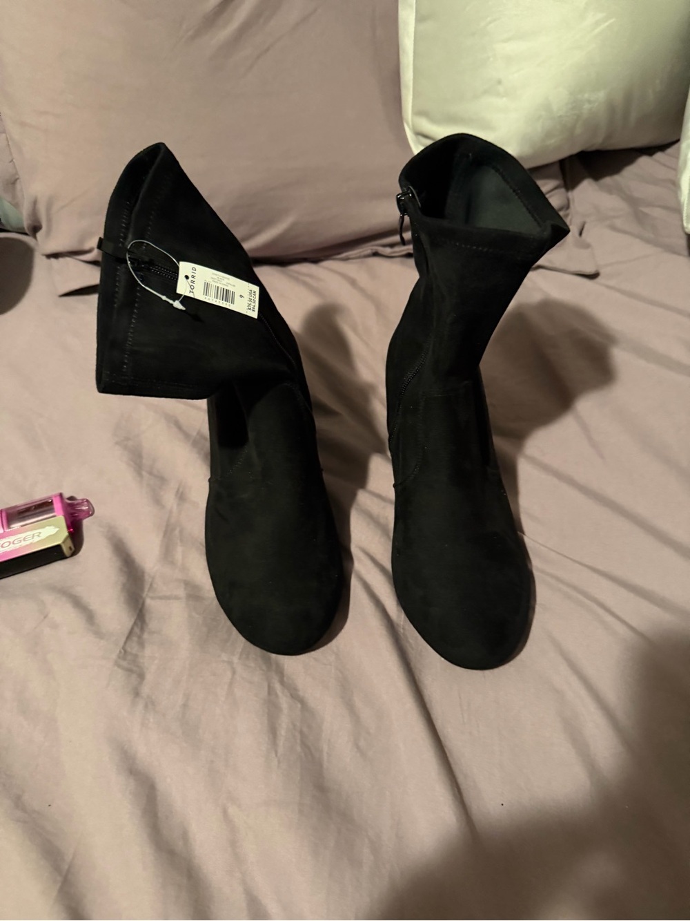 torrid Black Suede Heeled Boots